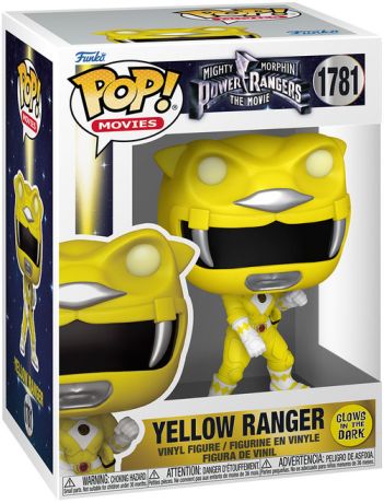 Figurine Funko Pop Power Rangers #1781 Ranger Jaune - Glow in the Dark