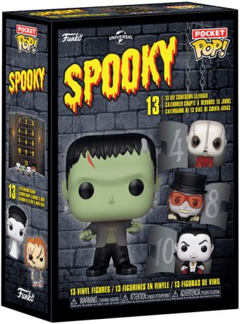 Figurine Funko Pop Universal Monsters Calendrier d'Halloween - Pocket Pop