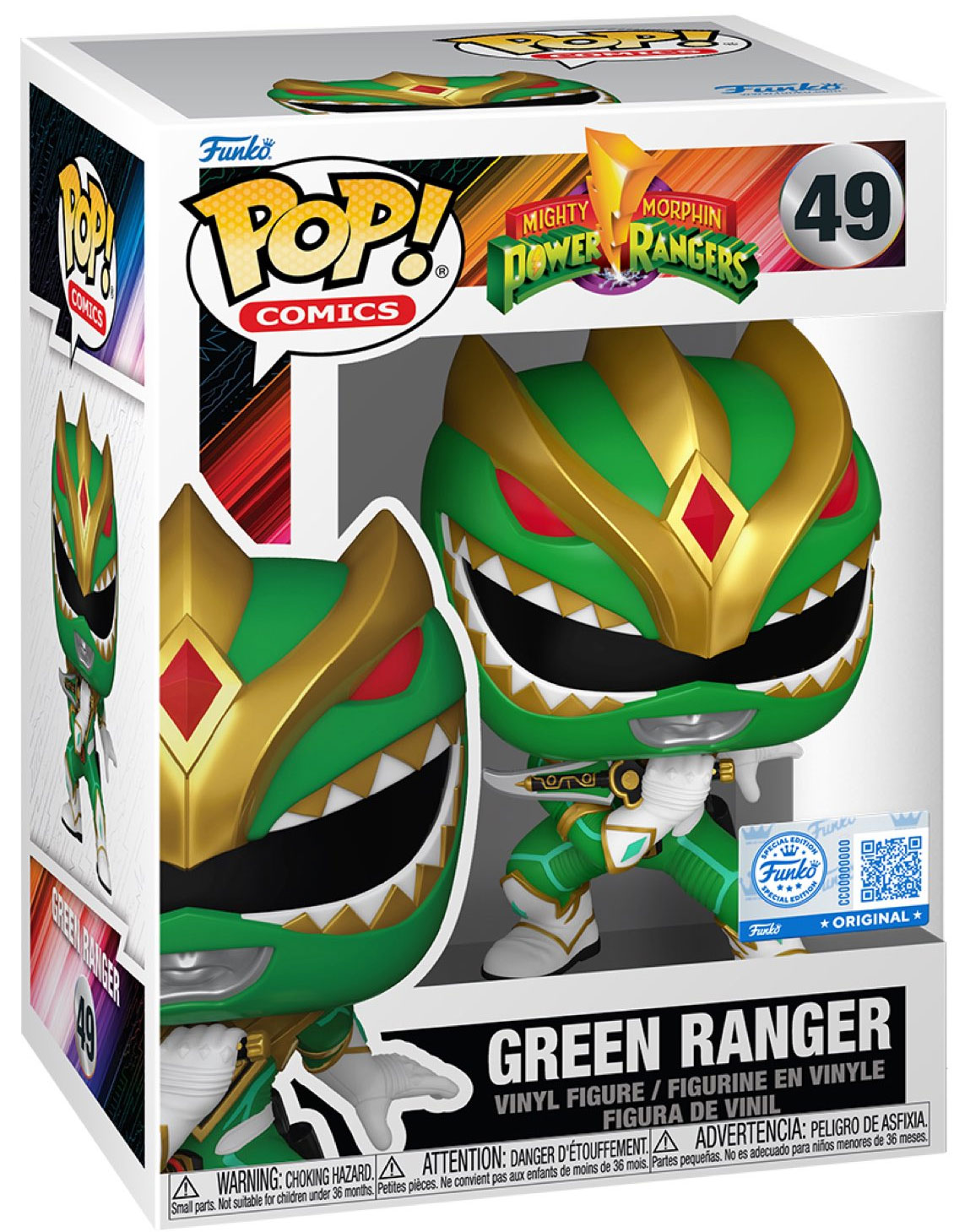 Figurine Pop Power Rangers #49 pas cher : Ranger Vert