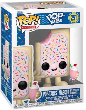 Figurine Funko Pop Icônes de Pub #251 Pop-Tarts Mascotte Milkshake Fraise