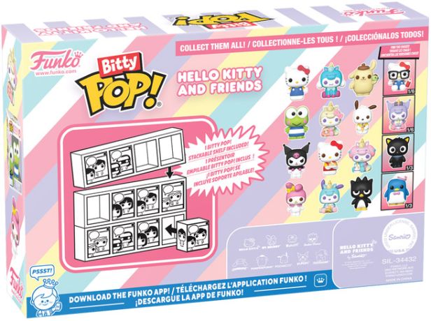 Figurine Funko Pop Sanrio Hello Kitty et ses Amis Bitty Pop (série 4)