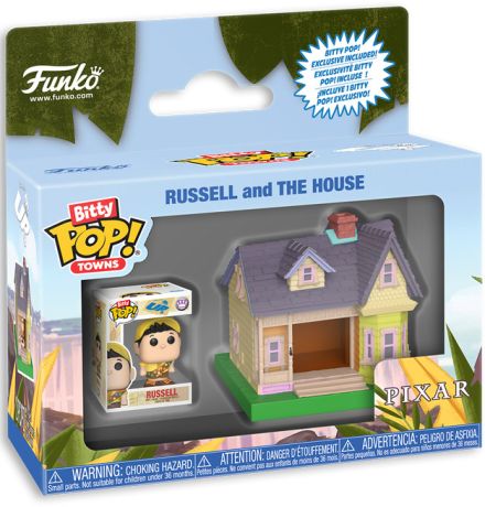 Figurine Funko Pop Là-Haut [Disney] Russell et la Maison - Bitty Pop