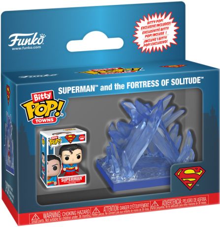 Figurine Funko Pop Superman Superman Forteresse de la Solitude - Bitty Pop