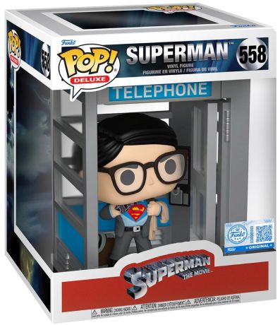 Figurine Funko Pop Superman (1978) #558 Superman (dans une cabine téléphonique)