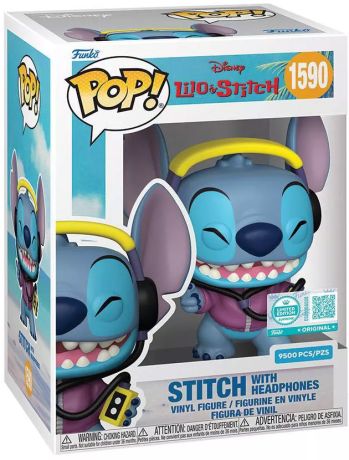 Figurine Funko Pop Lilo et Stitch [Disney] #1590 Stitch avec casque de musique