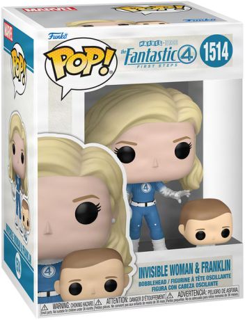 Figurine Funko Pop Les 4 Fantastiques, premiers pas [Marvel] #1514 Femme Invisible & Franklin