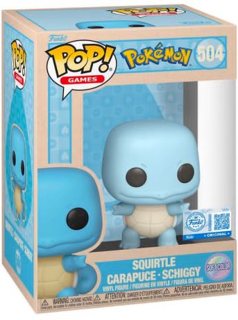 Figurine Funko Pop Pokémon #504 Suirtle - Carapuce - Schiggy (EMEA) - Soft Color