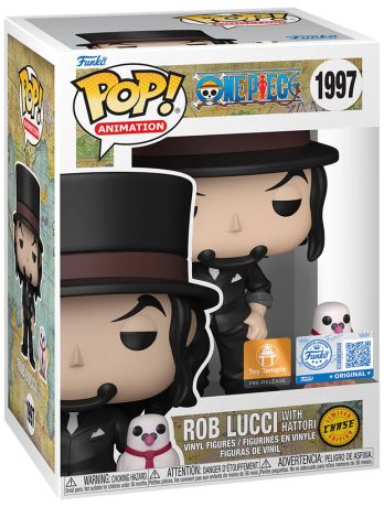 Figurine Funko Pop One Piece #1997 Rob Lucci avec Hattori [Chase]