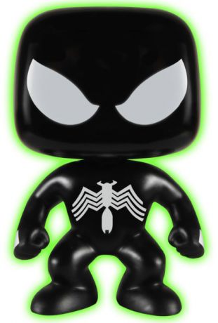 Figurine Funko Pop Marvel Comics #79 Spider-Man costume noir - Brillant dans le noir