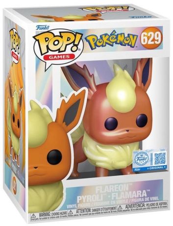 Figurine Funko Pop Pokémon #629 Flareon - Pyroli - Flamara (EMEA) - Nacré