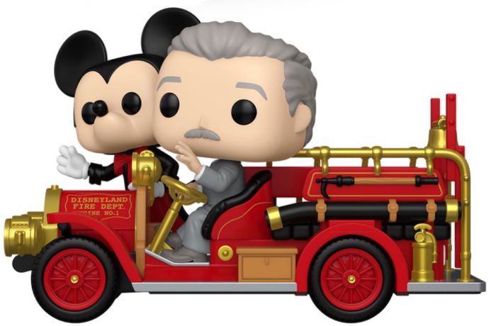 Figurine Funko Pop Mickey Mouse [Disney] #312 Mickey Mouse & Walt Disney Véhicule de pompiers