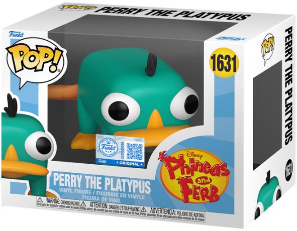 Figurine Funko Pop Phinéas et Ferb #1631 Perry l'ornithorynque
