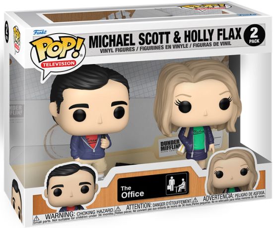 Figurine Funko Pop The Office Michael Scott & Holly Flax (Pique-nique d'entreprise) - Pack