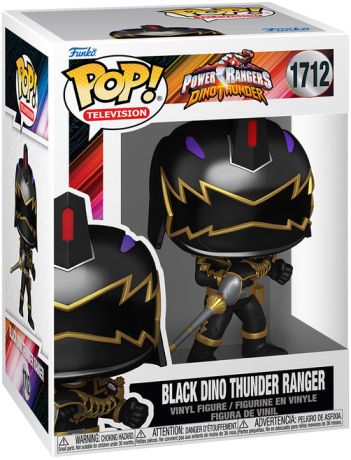 Figurine Funko Pop Power Rangers #1712 Black Dino Thunder Ranger