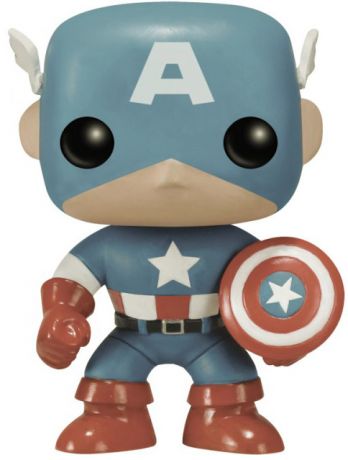 Figurine Funko Pop Marvel Comics #159 Captain America avec bouclier - Sepia