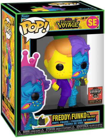 Figurine Funko Pop Freddy Funko Freddy Funko en Two-Face - Blacklight
