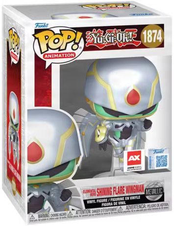 Figurine Funko Pop Yu-Gi-Oh! #1874 Homme-Oiseau à l'Éclat Lumineux, HÉROS Élémentaire