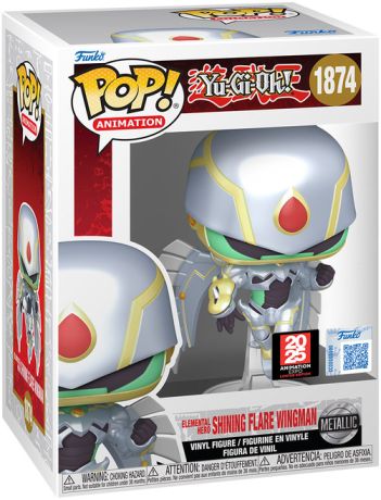 Figurine Funko Pop Yu-Gi-Oh! #1874 Homme-Oiseau à l'Éclat Lumineux, HÉROS Élémentaire