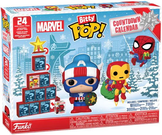 Figurine Funko Pop Marvel Comics Calendrier de l'Avent 2025 - Bitty Pop