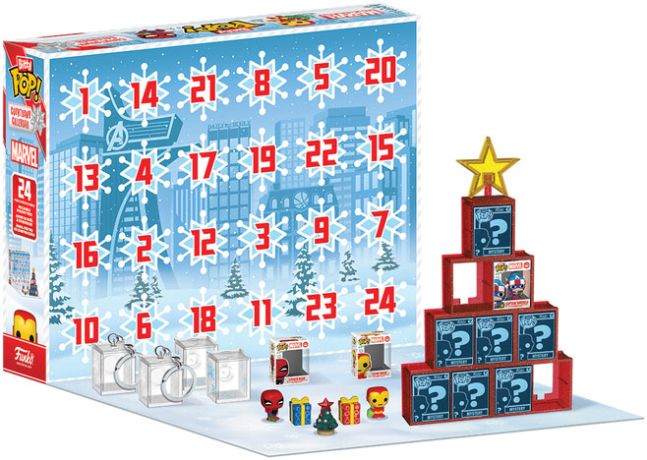 Figurine Funko Pop Marvel Comics Calendrier de l'Avent 2025 - Bitty Pop