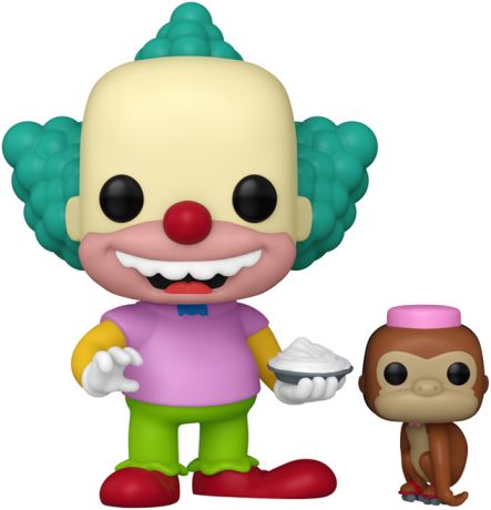 Figurine Funko Pop Les Simpson #1741 Krusty avec M. Teeny
