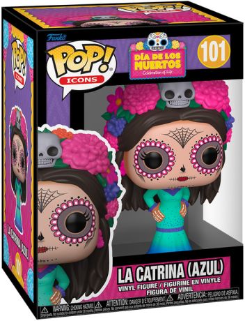 Figurine Funko Pop Dia De Los Muertos #101 La Catrina (Azul)