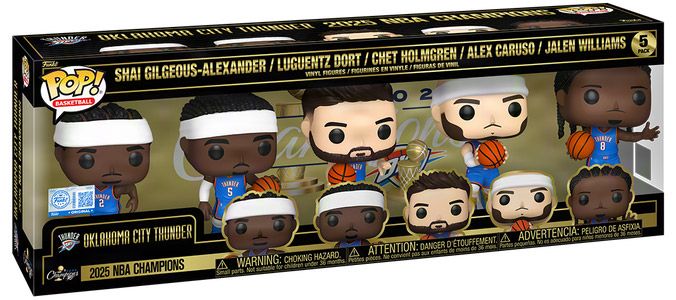 Figurine Funko Pop NBA Oklahoma City Champions 2025 - Pack