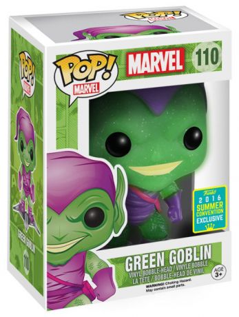 Figurine Funko Pop Marvel Comics #110 Bouffon Vert avec planeur - Pailleté