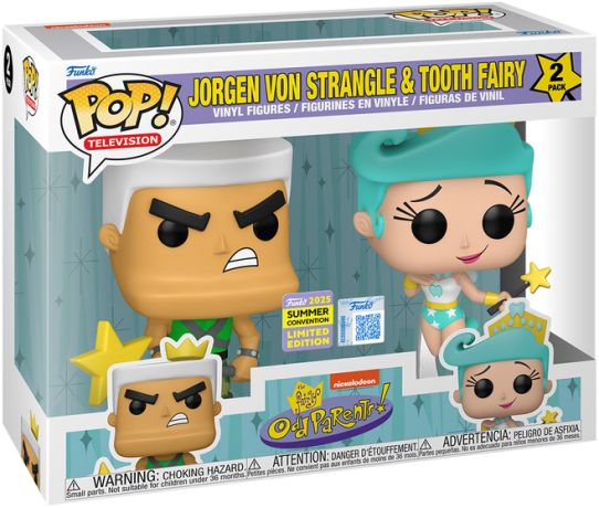Figurine Funko Pop Mes parrains sont magiques Jorgen Von Strangle & la Fée des dents - Pack