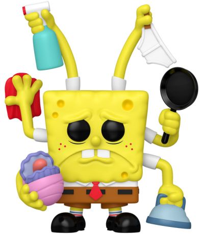 Figurine Funko Pop Bob l'Eponge #2001 Bob l'éponge nettoie