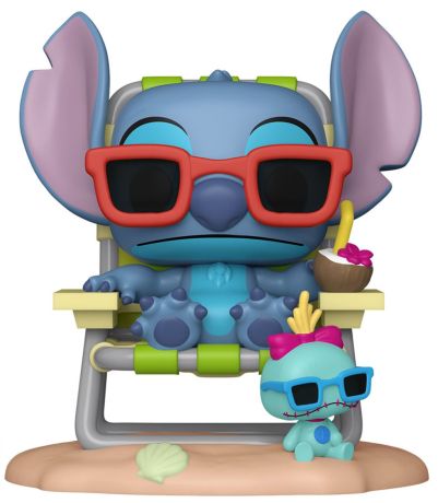 Figurine Funko Pop Lilo et Stitch [Disney] #1639 Stitch  sur une chaise longue