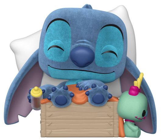 Figurine Funko Pop Lilo et Stitch [Disney] #1607 Stitch dort dans une boîte - Flocked