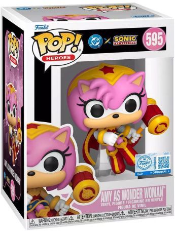 Figurine Funko Pop Sonic le Hérisson #595 Amy en Wonder Woman