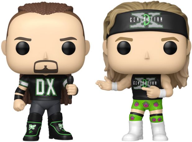Figurine Funko Pop WWE New Age Outlaws : Road Dogg Jesse James & Billy Gunn - Pack
