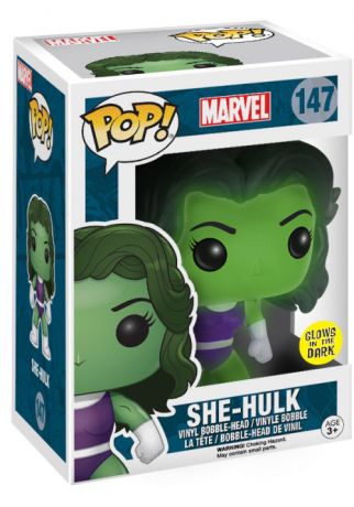 Figurine Funko Pop Marvel Comics #147 She-Hulk - Brillant dans le noir