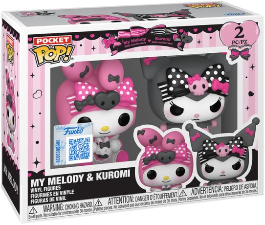 Figurine Funko Pop Sanrio My Melody & Kuromi - Pocket Pack