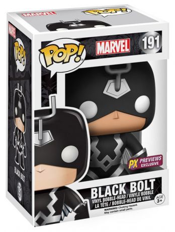 Figurine Funko Pop Marvel Comics #191 Black Bolt - Noir