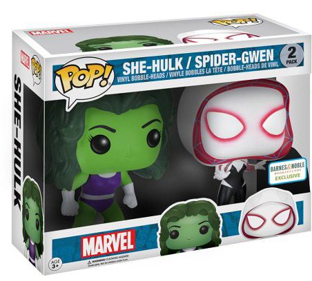 Figurine Funko Pop Marvel Comics She-Hulk & Spider Gwen - 2 pack