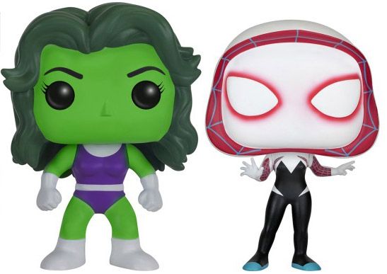 Figurine Funko Pop Marvel Comics She-Hulk & Spider Gwen - 2 pack