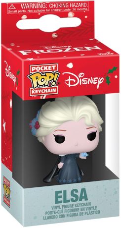 Figurine Funko Pop Disney Elsa (Noël) - Porte-clés