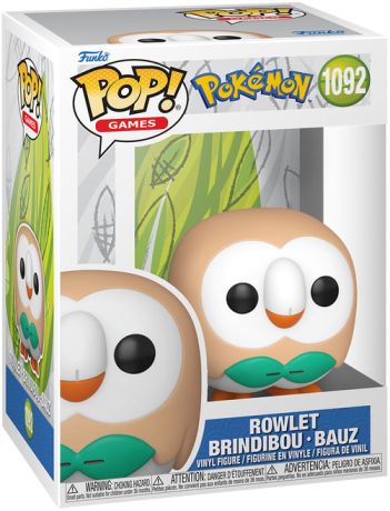 Figurine Funko Pop Pokémon #1092 Rowlet - Brindibou - Bauz