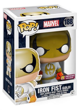 Figurine Funko Pop Marvel Comics #188 Iron Fist - Or