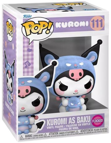 Figurine Funko Pop Sanrio #111 Kuromi en Baku - Flocked