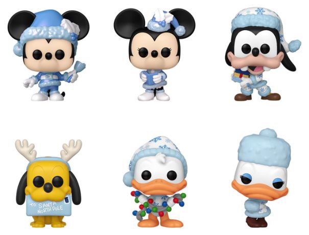 Figurine Funko Pop Mickey Mouse [Disney] Pocket Pop Mystère Mickey et ses amis Noël 