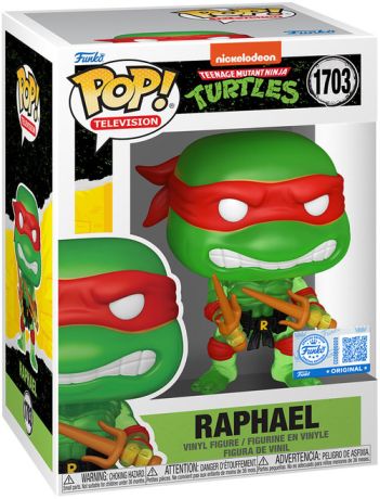 Figurine Funko Pop Tortues Ninja #1703 Raphael (Translucide)