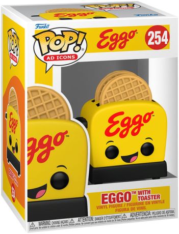 Figurine Funko Pop Icônes de Pub #254 Eggo avec Grille-pain