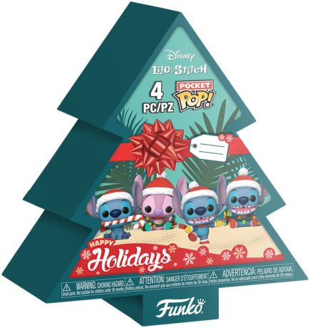 Figurine Funko Pop Lilo et Stitch [Disney] Lilo & Stitch Noël Pack - Pocket