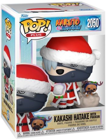 Figurine Funko Pop Naruto #2050 Kakashi Hatake avec Pakkun (Noël)