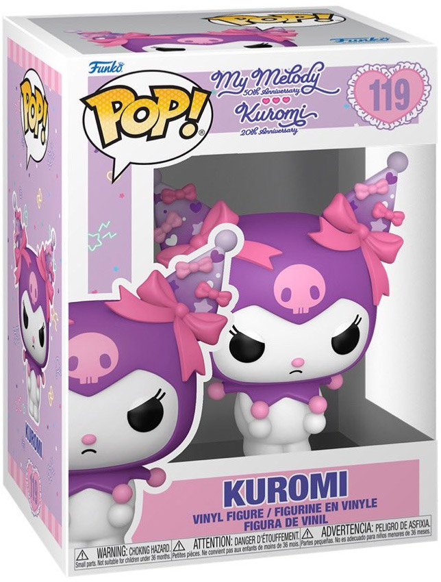 Figurine Funko Pop! Sanrio Kuromi - Collection Vinyl 9.5cm - Produit Officiel, Idée Cadeau Pour Fans Hello Kitty