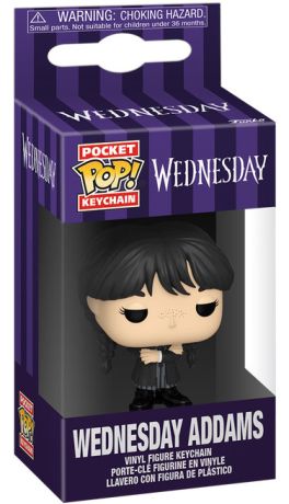Figurine Funko Pop Mercredi Mercredi Addams - Pocket Keychain